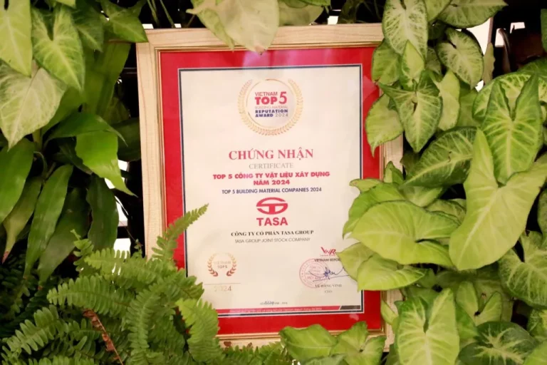 CÔNG TY CỔ PHẦN TASA GROUP NHẬN GIẢI THƯỞNG TOP 5 CÔNG TY VẬT LIỆU XÂY DỰNG UY TÍN NHẤT TẠI VIỆT NAM 2024