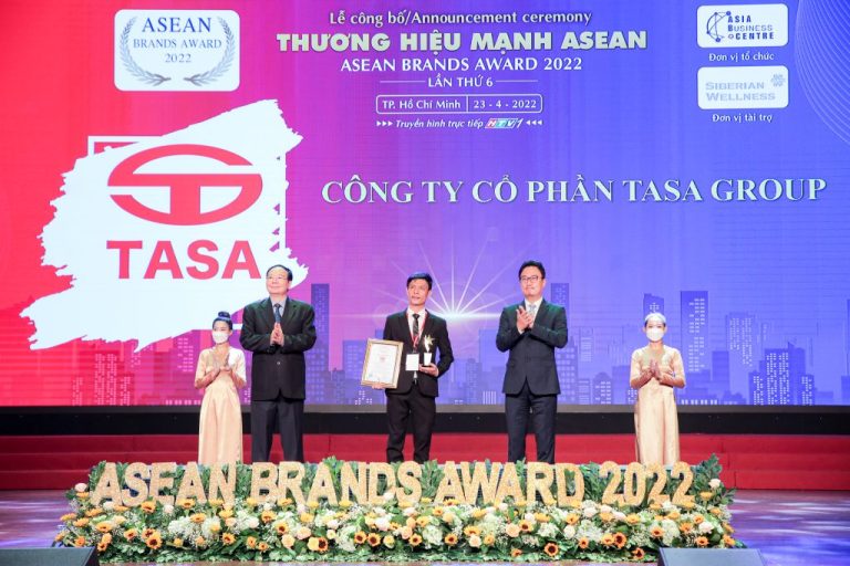 TASA GROUP VINH DỰ NHẬN GIẢI THƯỞNG TOP 10 THƯƠNG HIỆU MẠNH ASEAN & NHÀ LÃNH ĐẠO TIÊU BIỂU ASEAN 2022